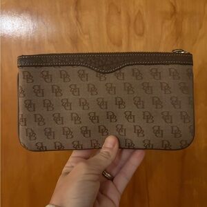 Dooney & Bourke Brown Monogram Clutch